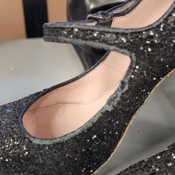 MIU MIU GLITTER PUMPS - Picture 6 of 8